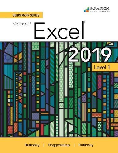 Beispielbild fr Benchmark Series: Microsoft Excel 2019 Level 1 zum Verkauf von Blackwell's