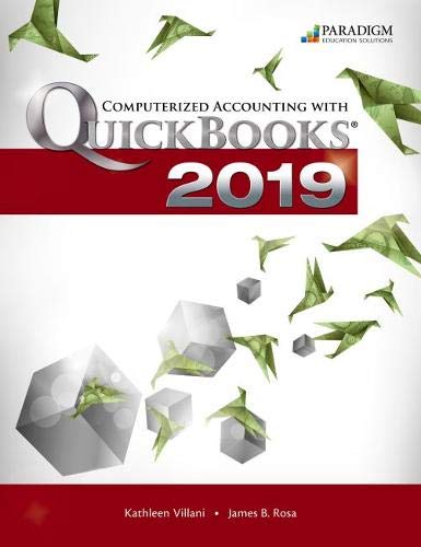 Beispielbild fr Computerized Accounting with QuickBooks Online 2019 - Desktop Edition zum Verkauf von SecondSale