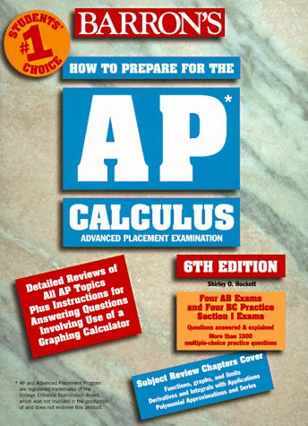 Imagen de archivo de Barron's Ap Calculus Advanced Placement Examination: Review of Calculus Ab and Calculus Bc (Barron's How to Prepare for Ap Calculus Advanced Placement Examination) a la venta por SecondSale