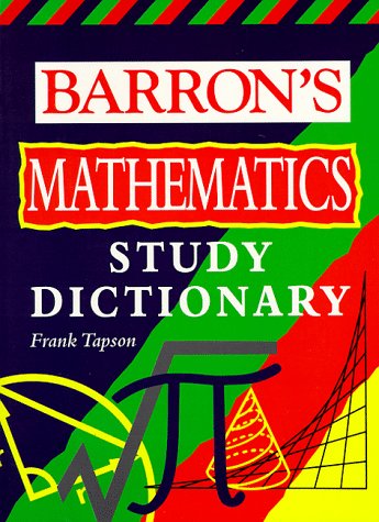 Beispielbild fr Barron's Math Study Dictionary zum Verkauf von Half Price Books Inc.