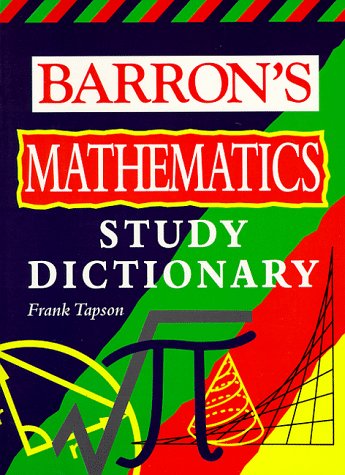 Imagen de archivo de Barron's Math Study Dictionary a la venta por Wonder Book