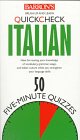 Stock image for Quickcheck Italian (Barron's Quickcheck Series) (Italian and English Edition) for sale by Book Lover's Warehouse
