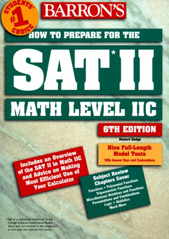Stock image for Barron's How to Prepare for SAT II: Mathematics Level IIc (6th ed) for sale by HPB-Red