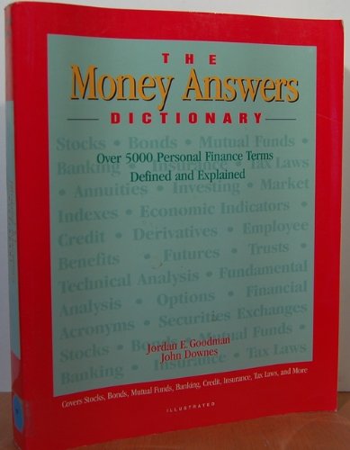 Beispielbild fr The Money Answers Dictionary of Finance and Investment Terms zum Verkauf von Better World Books