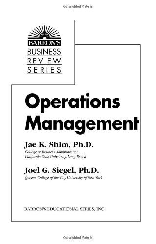 Imagen de archivo de Operations Management a la venta por Better World Books