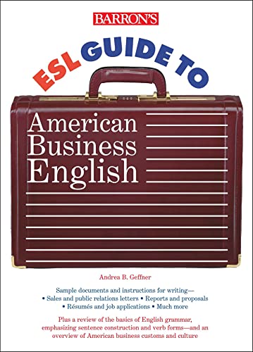 Beispielbild fr ESL Guide to American Business English zum Verkauf von Better World Books