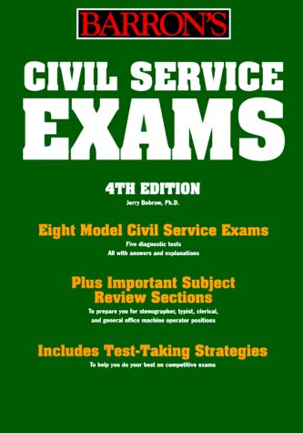 Stock image for Barron's Civil Service Examination: For Stenographer, Typist, Clerk, and Office Machine Operator (BARRON'S HOW TO PREPARE FOR THE CIVIL SERVICE EXAMINATIONS) for sale by Irish Booksellers