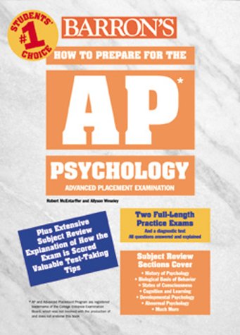 Stock image for How to Prepare for the Ap Psychology : Advanced Placement Examination (Barron's How to Prepare for the Advanced Placement Examination. Psychology) for sale by Irish Booksellers