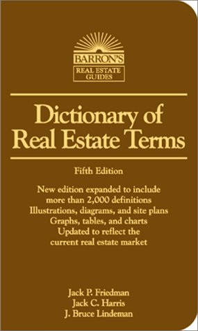 Imagen de archivo de Dictionary of Real Estate Terms (Barron's Business Guides) a la venta por SecondSale