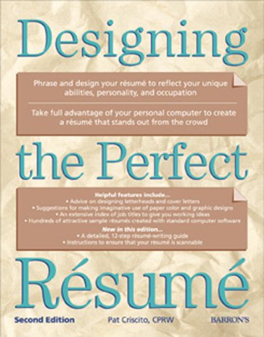 9780764112683: Designing the Perfect Resume