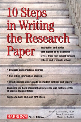 Imagen de archivo de 10 Steps in Writing the Research Paper a la venta por Better World Books