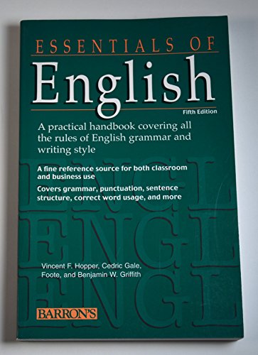 Stock image for Essentials of English (BARRON'S ESSENTIALS OF ENGLISH) for sale by SecondSale