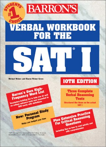 Imagen de archivo de Verbal Workbook for the SAT I a la venta por Better World Books: West