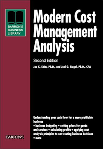 Beispielbild fr Modern Cost Management and Analysis (Business Library Series) zum Verkauf von Wonder Book