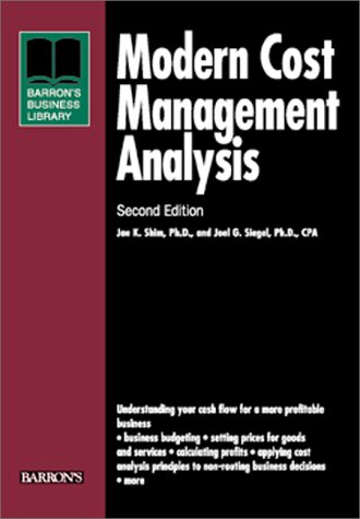 Imagen de archivo de Modern Cost Management and Analysis (Business Library Series) a la venta por Wonder Book