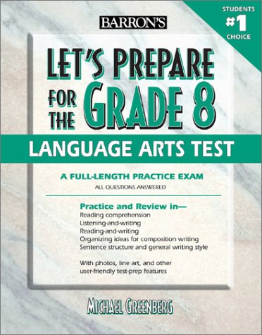 Imagen de archivo de Let's Prepare for the Grade 8 Language Arts Test a la venta por Better World Books