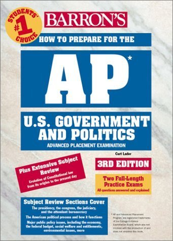 9780764116513: Barrons How to Prepare for the Ap U.S. Government and Politics: Advanced Placement Examination