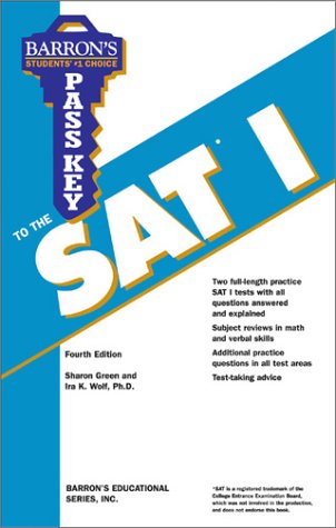 Stock image for Pass Key to the SAT I for sale by Better World Books