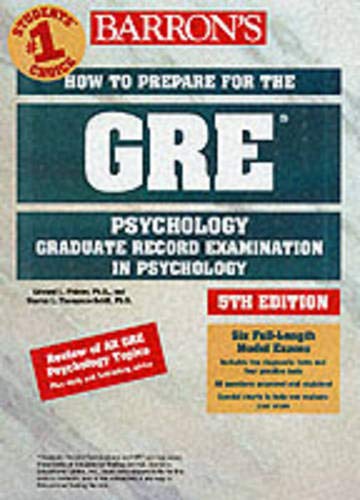 9780764117046: How to Prepare for the GRE in Psychology (BARRON'S HOW TO PREPARE FOR THE GRE PSYCHOLOGY GRADUATE RECORD EXAMINATION IN PSYCHOLOGY)