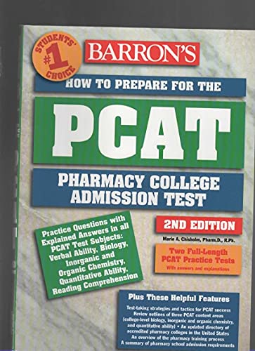 Stock image for How to Prepare for the PCAT : Pharmacy College Admission Test for sale by Better World Books