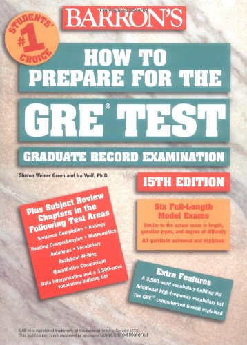 9780764117695: How To Prepare The Gre. 15th Edition