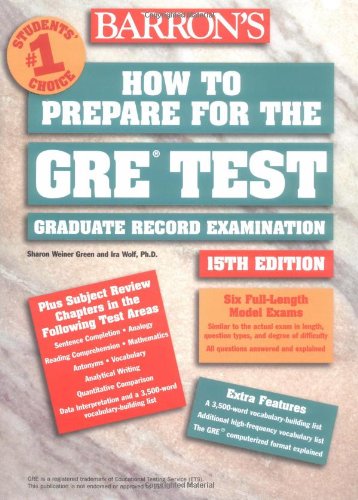 Stock image for How to Prepare for the GRE Test (Barron's GRE) for sale by Wonder Book