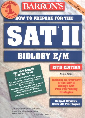 Imagen de archivo de How to Prepare for the SAT II Biology E/M a la venta por Better World Books: West