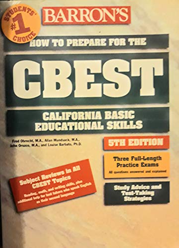 Imagen de archivo de How to Prepare for the CBEST, California Basic Educational Skills Test a la venta por Better World Books: West