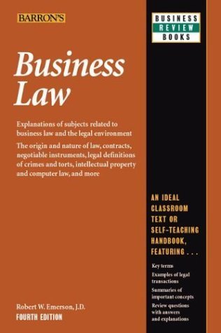 9780764119842: Business Law (Barron's Business Review Series)