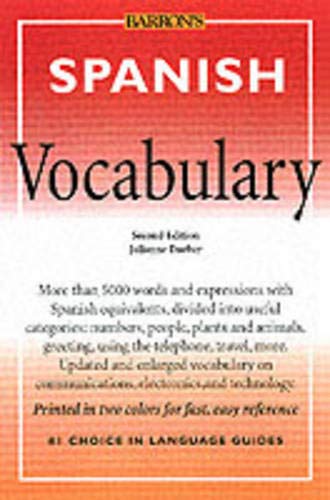 Beispielbild fr Spanish Vocabulary (Barron's Vocabulary) zum Verkauf von DER COMICWURM - Ralf Heinig