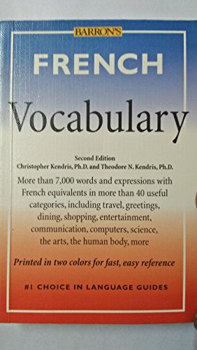 Stock image for French Vocabulary (Barron's Vocabulary Series) for sale by SecondSale