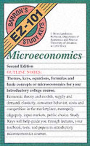 Beispielbild fr EZ-101 Microeconomics (EZ-101 Study Keys) zum Verkauf von Gulf Coast Books