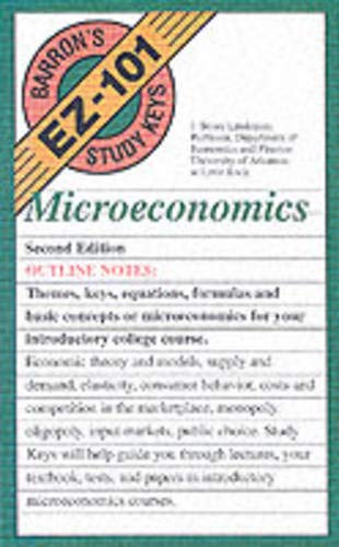 Stock image for EZ-101 Microeconomics (Barron's EZ-101 Study Keys) for sale by SecondSale