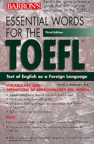 Imagen de archivo de Essential Words for the TOEFL a la venta por Better World Books