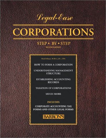 Stock image for Corporations Step-by-Step (Legal-Ease Series) for sale by POQUETTE'S BOOKS