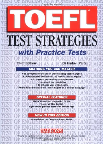 9780764123429: TOEFL Test Strategies with Practice Tests