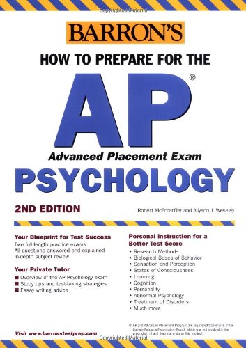 Stock image for How to Prepare for the AP Psychology (BARRON'S HOW TO PREPARE FOR THE AP PSYCHOLOGY ADVANCED PLACEMENT EXAMINATION) for sale by SecondSale
