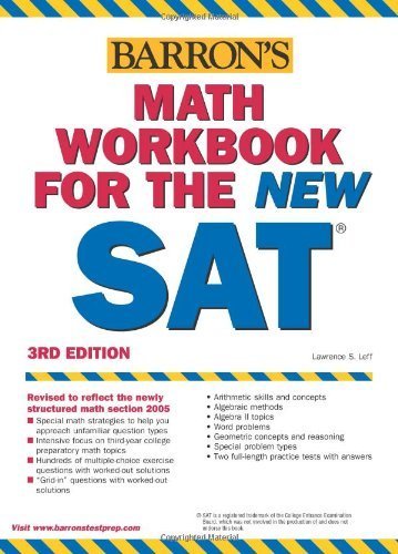 Beispielbild fr Math Workbook for the New SAT zum Verkauf von Better World Books