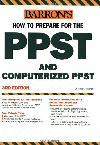 9780764123887: Barron's How to Prepare for the PPST Computerized PPST: Pre-Professional Skills Test and Computerized Pre-Professional Skills Test