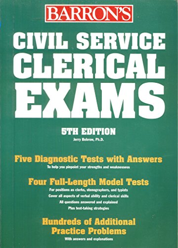 Stock image for Civil Service Clerical Exams (BARRON'S HOW TO PREPARE FOR THE CIVIL SERVICE EXAMINATIONS) for sale by Idaho Youth Ranch Books