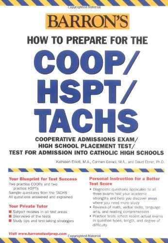 Beispielbild fr How to Prepare for the COOP/HSPT/TACHS (Barron's COOP/HSPT/TACHS) zum Verkauf von Wonder Book