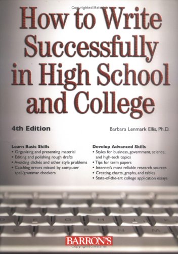 Beispielbild fr How to Write Successfully in High School and College zum Verkauf von ThriftBooks-Atlanta