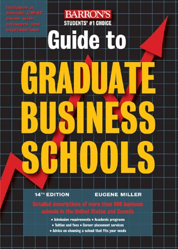Beispielbild fr Barron's Guide to Graduate Business Schools zum Verkauf von Better World Books: West