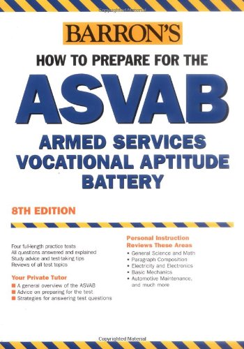 Barrons How to Prepare for the ASVAB: Armed Services Vocational Aptitude Battery (Book only) (9780764132810) by Barron's Educational Series