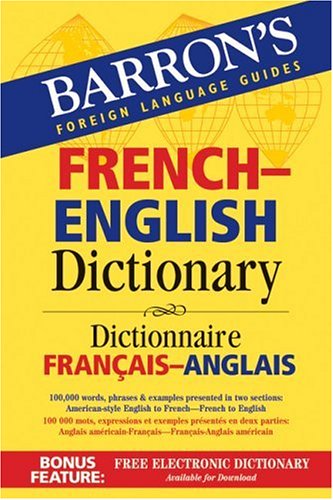 Beispielbild fr Barron's French-english Dictionary (Barron's Foreign Language Guides) (English and French Edition) zum Verkauf von BooksRun
