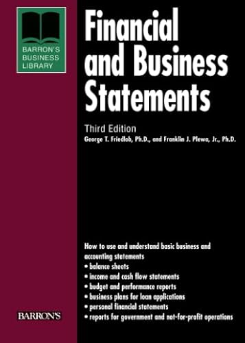 Financial and Business Statements (Barron's Business Library Series) (9780764134180) by Plewa, Franklin J.; Friedlob Ph. D., George T.
