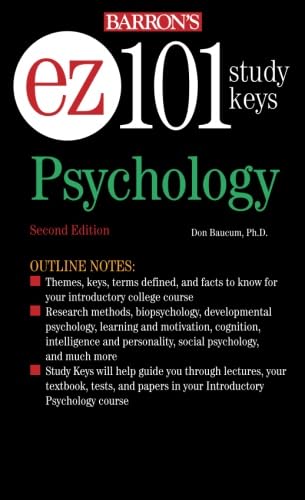 Stock image for Ez-101 Psychology (Ez-101 Study Keys) for sale by Goodwill Books