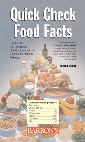 Imagen de archivo de Quick Check Food Facts a la venta por Wonder Book