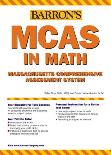 Stock image for Barron's MCAS Math : Massachusetts Comprehensive Assessment System for sale by Better World Books