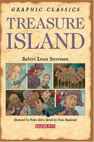 Beispielbild fr Treasure Island (Barron's Graphic Classics) zum Verkauf von SecondSale